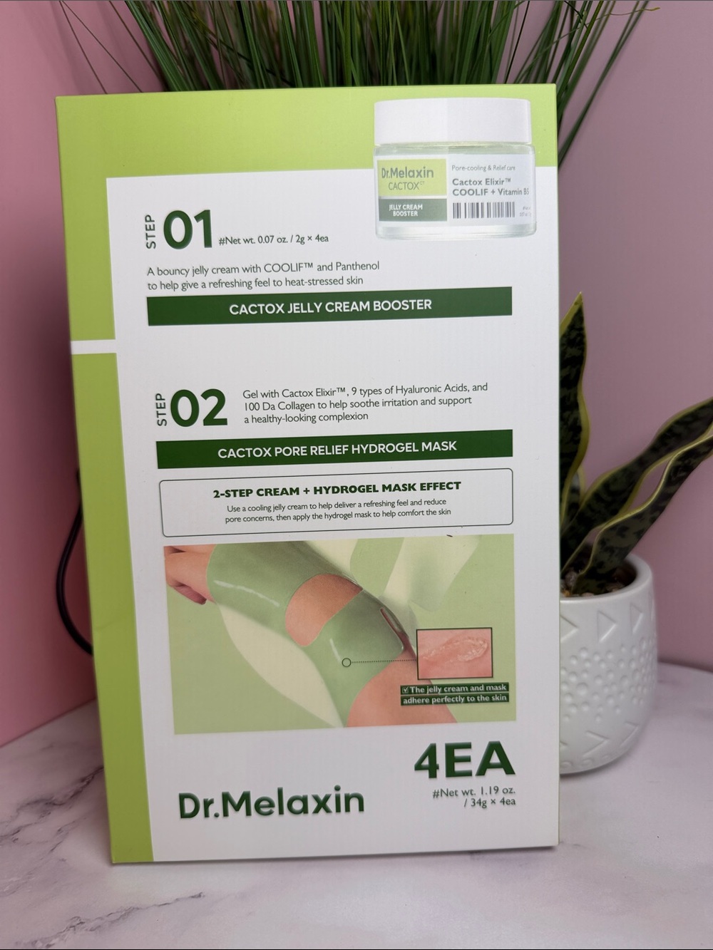 Cactox Pore Relief Hydrogel Mask Set - Green